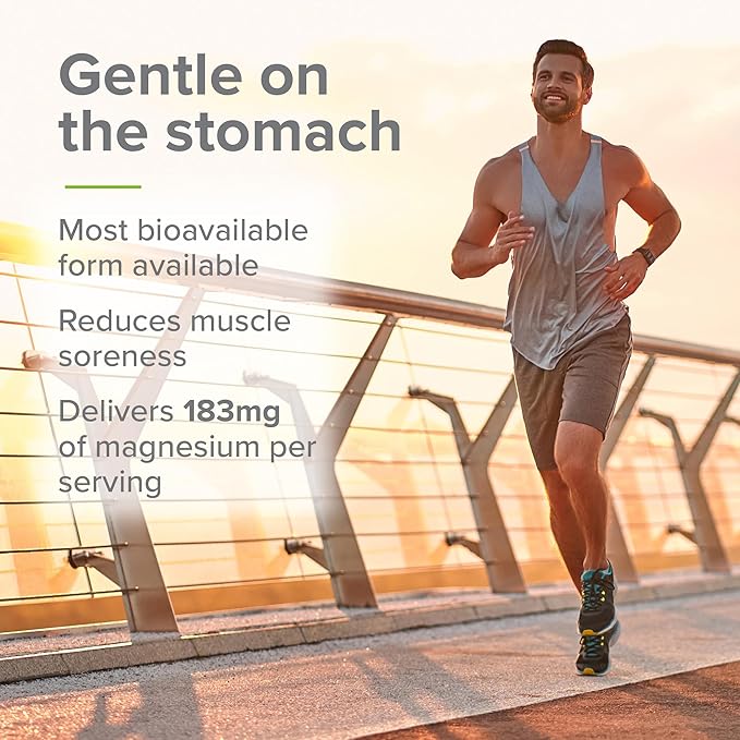 SFH Magnesium Glycinate 183mg - Highly Absorbable for Relaxation, Sleep & Recovery, Gentle on Stomach, Easy-to-Swallow Capsules, 45-Day Supply