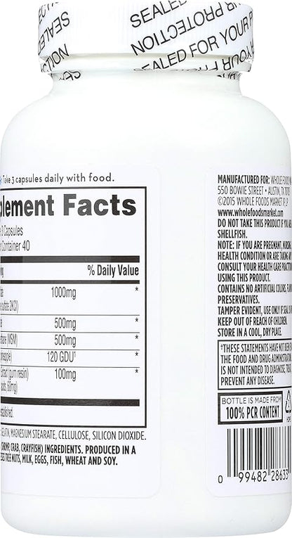 365 Everyday Value, Glucosamine Chondroitin & MSM, 120 ct