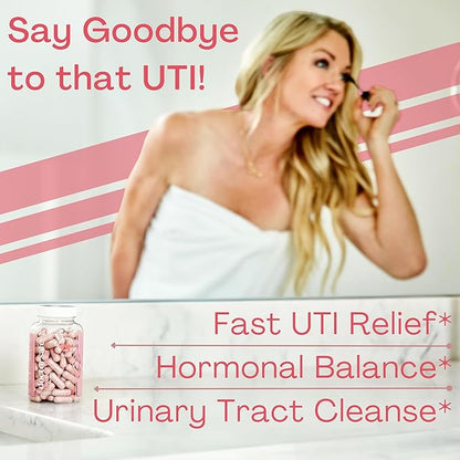 Cranberry Supplement, D-Mannose Capsules Made with Concentrated Whole Fruit Cranberry, Natural Support for Rapid Action to Help Cleanse and Protect The Urinary Tract* (120 Count)