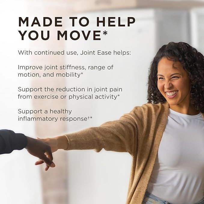 Solgar Joint Ease Age-Defying Nutrition for Men & Women—Support Joint Health with Boswellia and Turmeric Extracts, Vitamins D & C, One Softgel Daily, Vegan, Dairy, Soy and Gluten-Free, 30 Servings