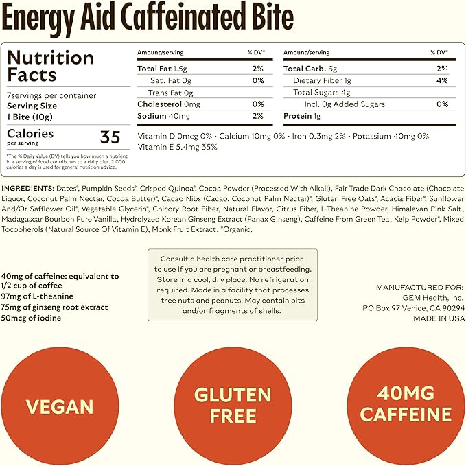 GEM Daily Superfood and Energy Support for Women & Men, Natural Whole Foods with Essential 20+ Whole-Food Vitamins, Minerals, superfoods, prebiotics, Clean Energy Variety Pack, 28 Servings