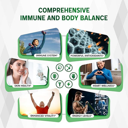 Olive Leaf & Olive Fruit (60% Oleuropein, 60% Hydroxytyrosol) - Black Seed Oil, Black Pepper - Immune Boost, Antioxidants, Heart Wellness -Made in USA- 150 Capsules