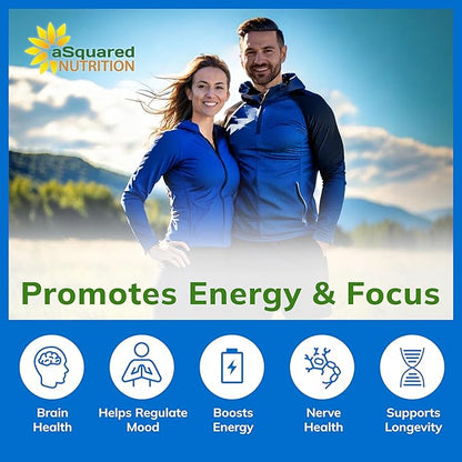 aSquared Nutrition Acetyl L-Carnitine 1000mg Max Strength - 200 Veggie Capsules - High Dosage Acetyl L Carnitine HCL (ALCAR) Supplement Pills to Support Pure Energy, Brain Function & Fatty Acid