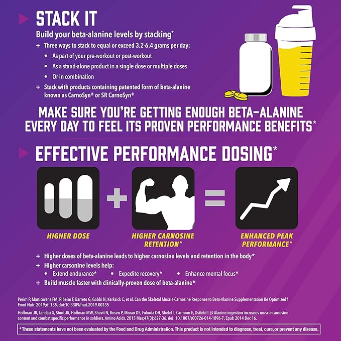 NOW Foods Sports Nutrition, Beta-Alanine Pure Powder 2,000 mg, Muscular Endurance*, 500 Grams