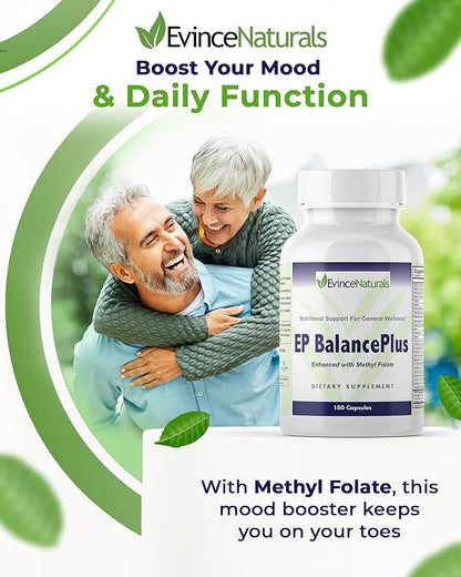 EP BalancePlus Multivitamin for Adults - Multivitamin for Men & Women with Vitamins and Minerals - Methyl Folate & Amino Acids for Nutritional Support - General Wellness Supplement, 180 Capsules