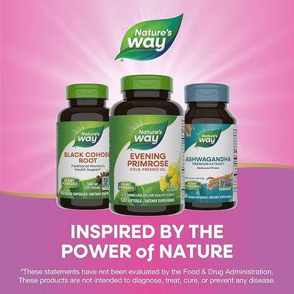 Nature's Way Evening Primrose Oil, Cold Pressed, 120 mg GLA per Serving(1), 120 Softgels (Packaging May Vary)
