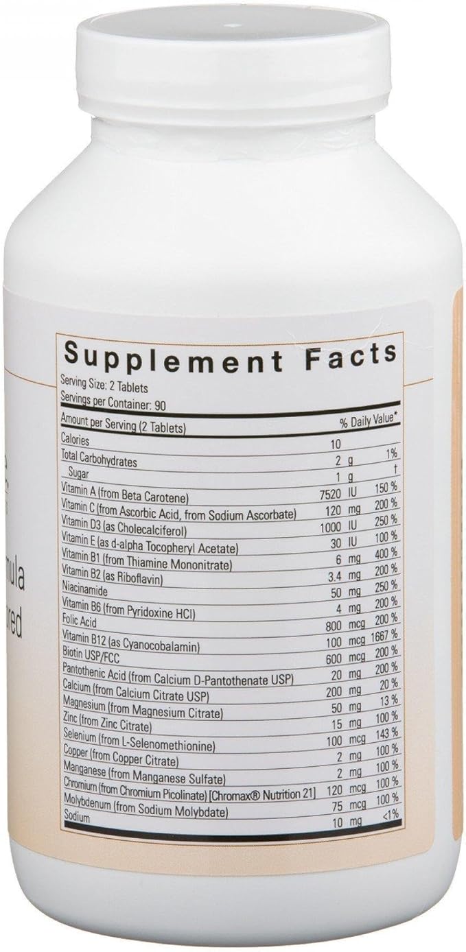 Bariatric Advantage Essential Multivitamin Without Iron - 200 DV of Key Nutrients - Trace Mineral Support* - Multivitamins for Bariatric Patients - Berry - 60 Tablets