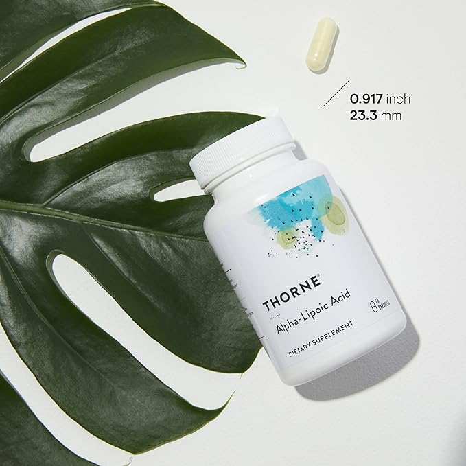 THORNE Alpha-Lipoic Acid - 300 mg - Supplement Liver Detox, Antioxidant Support, Nerve Health and Mental Sharpness* - 60 Capsules