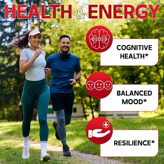 9in1 Cortisol Supplement - Ashwagandha and Magnesium Glycinate and Chelate - Brain Health & Restful Night & Mood Balance - 90 Capsules Supply 45 Days