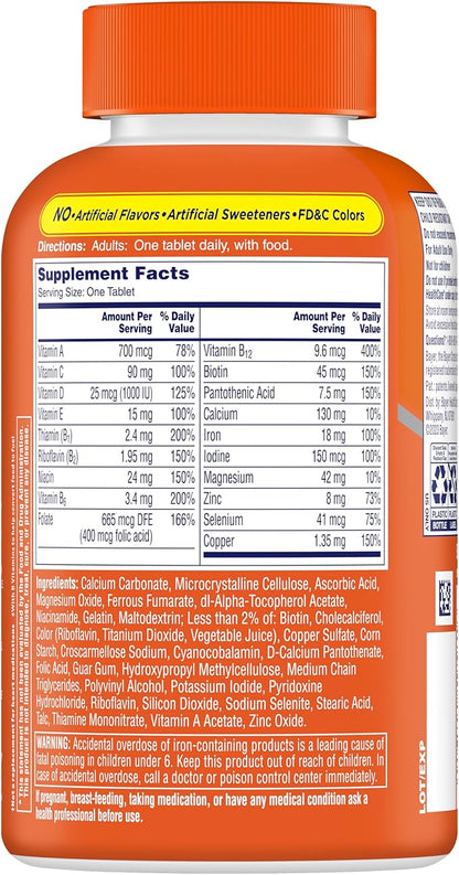 One A Day Women’s Multivitamin with Vitamin A, C, D, E and all 8 B vitamins, Calcium, Vitamins for Women, for Bone Health, Skin Health & Immune Health Support , 200 Count