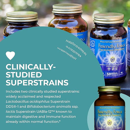 HealthForce SuperFoods Friendly Force - Capsules - 120 Vegan Capsules