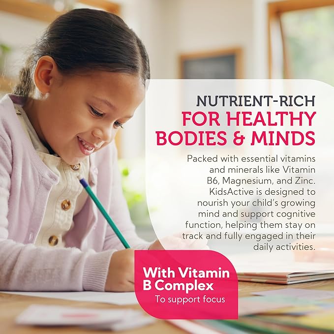 Zahler KidsActive, Kids Concentration Formula Powder, All Natural Children’s Supplement Supporting Focus, Certified Kosher, 29 Servings Fruit Punch Flavored Powder