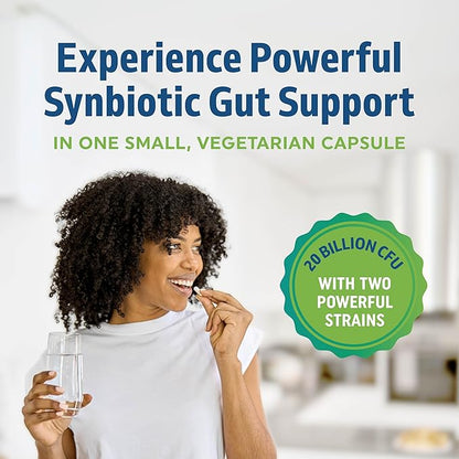 Omega 3 Fish Oil and Probiotic Capsules | Triple Strength EPA & DHA Omega 3 Burpless Softgels Plus Probiotic & Prebiotic Capsules for Gut Health & Immune Support | 60 Servings Each