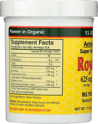 YS Royal Jelly/Honey Bee - Royal Jelly In Honey Ult Strength, 11.5 oz gel