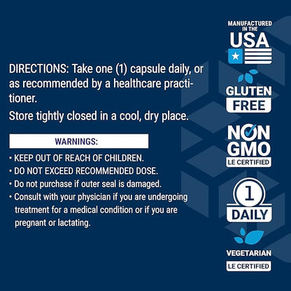 Life Extension Cardio Peak, Cardiovascular Supplement, Heart Health, arjuna, 1-Daily, Gluten Free, Non-GMO, Vegetarian, 30 Capsules