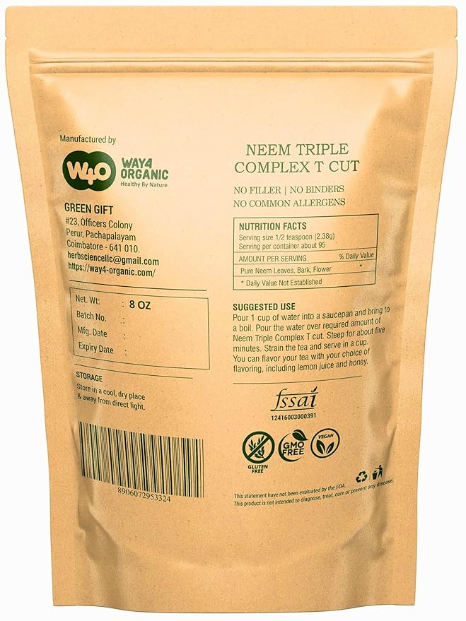 Neem Triple Complex and Papaya Tea Bags