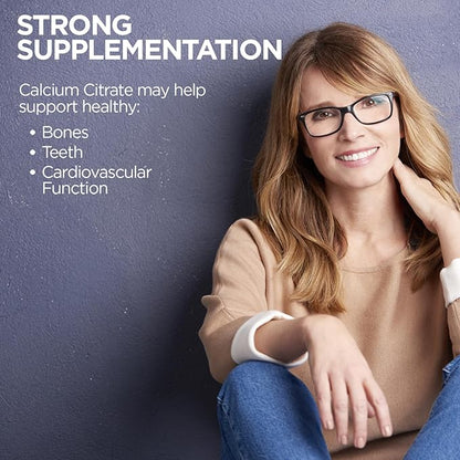KAL Calcium Citrate 1000mg, Calcium Supplements for Women and Men, Bone Health, Teeth, Nervous, Muscular & Cardiovascular System Support, Gluten Free and Lab Verified, 80 Servings, 240 Tablets