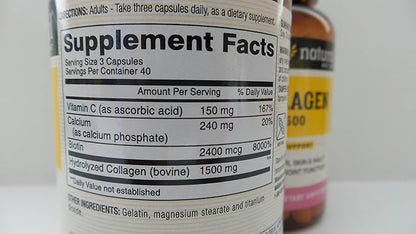 Mason Vitamins, Collagen, Plus Biotin & Vitamin C, 1500, 120 Capsules(Pack of 2) by Mason Natural