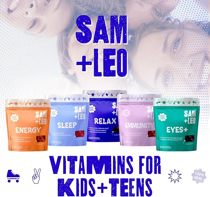 Immunity Gummies - All Natural, Vegan Immune Support for Kids & Teens - Echinacea, Vitamin C, Vitamin D3, Propolis and Elderberry Gummies - Berry Flavor - 60/ct