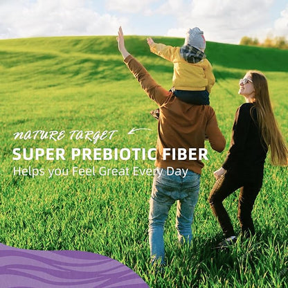 Daily Fiber Supplement - Soluble Prebiotic Fiber Powder for Gut Health, Whole Food High Fiber for Digestive Health & Regularity, Unflavored Clear Mixing Powder, Gluten & Sugar Free, Keto - 70 Servings