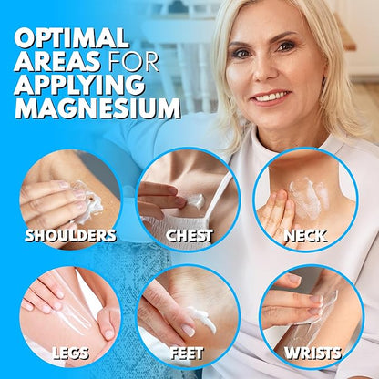 VAL Lombardi Magnesium Lotion | Nighttime Zechstein Magnesium Chloride Cream | Hydrating & Fast-Absorbing | Topical Magnesium for Feet, Legs, Arms & Chest | USA Made | 4oz