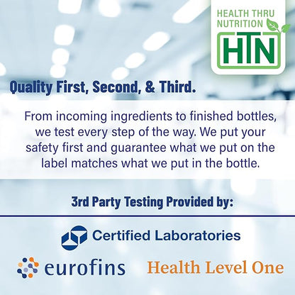 Health Thru Nutrition Curcumin 650mg BCM-95 Curcugreen | Turmeric Curcumin Complex | High Absorption | Healthy Inflammation Response | Clinically Studied | 3rd Party Tested | Non-GMO (Pack of 60)