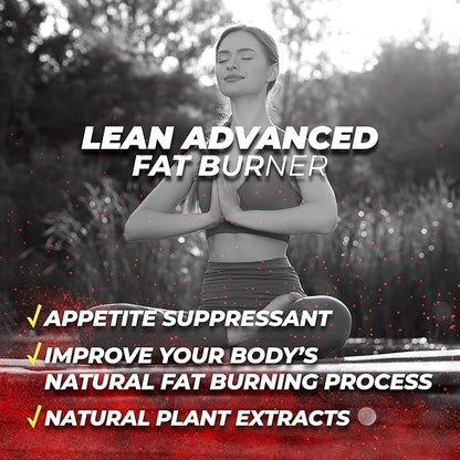 Dynamism Labs Lean Advanced Fat Burner | Garcinia Cambogia Extract, Green Tea Extract, Raspberry Ketone | Made in USA (60 Tablets)