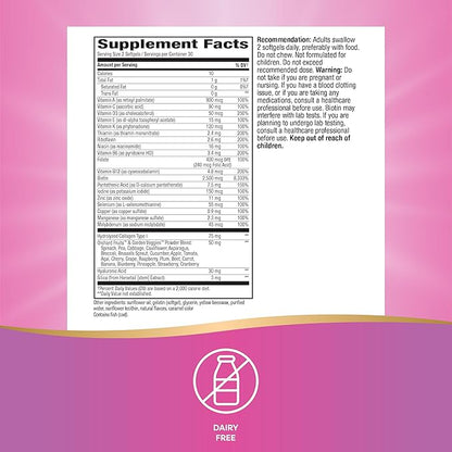 Nature's Way Alive! Hair, Skin & Nails Multivitamin with Biotin and Collagen, 60 Softgels