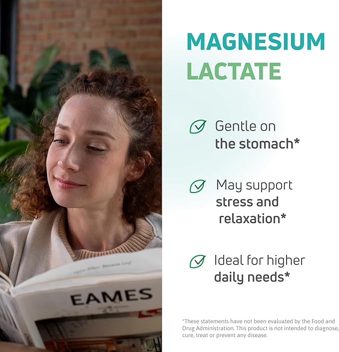 Nutra Mag X3 Triple Magnesium Complex –Super Calm Stress Relief & Cortisol Reducer, Magnesium Aspartate, Citrate & Lactate Formula for Nerve Health & Wellness Best Magnesium Supplement for Women & Men