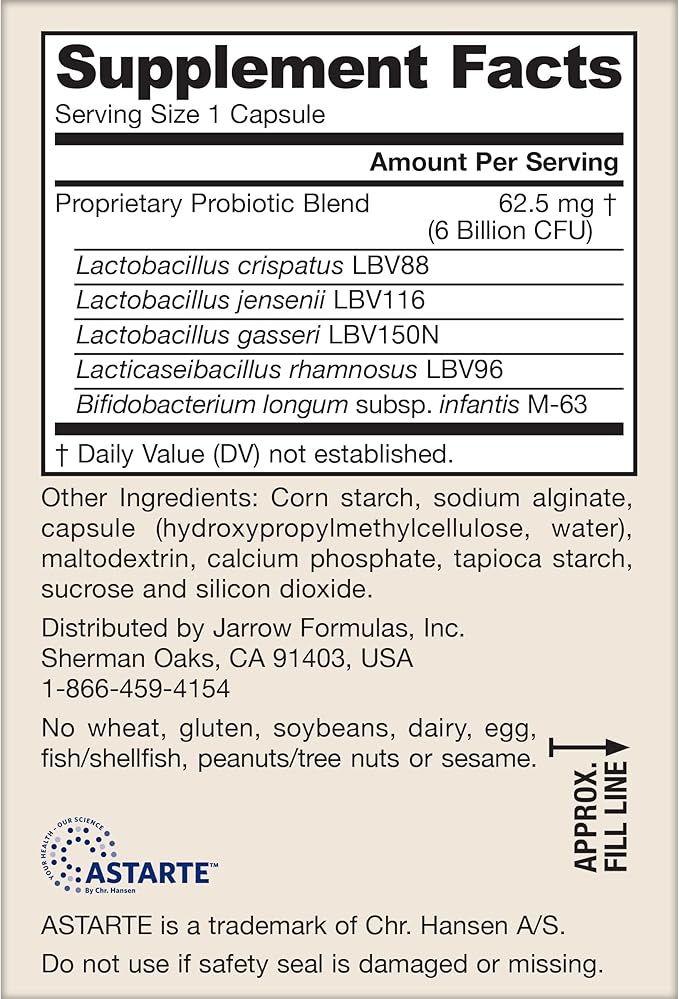 Jarrow Formulas® Jarro-Dophilus® Prenatal Probiotics For Women, 6 Billion CFU, Supports a Healthy Pregnancy, 30 Veggie Capsules, 30 Day Supply