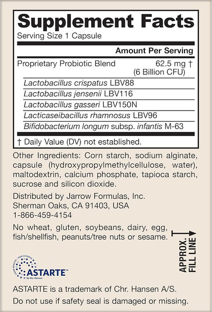 Jarrow Formulas® Jarro-Dophilus® Prenatal Probiotics For Women, 6 Billion CFU, Supports a Healthy Pregnancy, 30 Veggie Capsules, 30 Day Supply