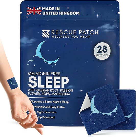 Sleep Patches for Adults Extra Strength – Natural Sleeping Patch, Melatonin-Free Patch for Relaxation & Restful Night – Long-Lasting Formula