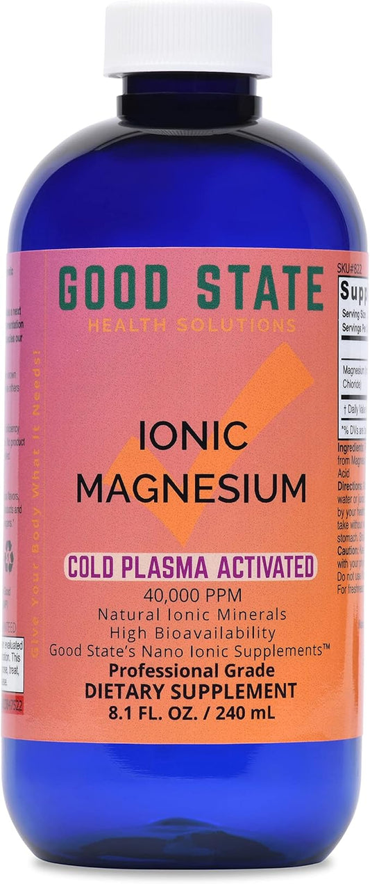 Cold Plasma-Activated Liquid Ionic Magnesium | 100 mg per Serving | 96 Servings