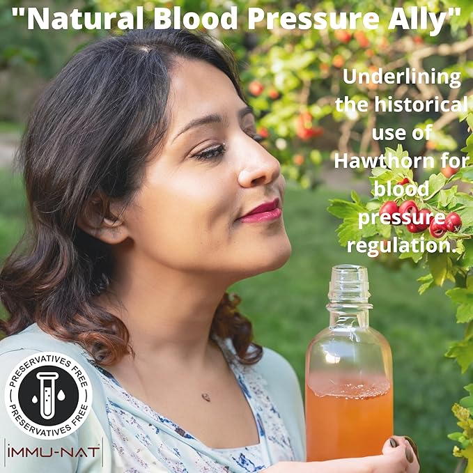 Hawthorn Berry Liquid Supplement (8.5oz) Cardiovascular & Blood Pressure Support - Herbal Formula