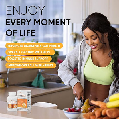 Cumargold 570mg Curcuminoids Turmeric Curcumin Supplement with Piperine, Licorice Root & Aloe Vera - High Potency Natural Wellness Capsules (90 Count)