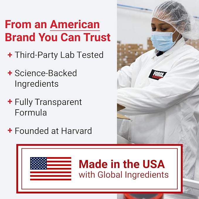 FORCE FACTOR NAD+ (NMN or Nicotinamide Riboside Alternative) with Resveratrol, Astaxanthin, Spermidine & Luteolin Complex, NAD to Support Cellular Health & Healthy Aging, 60 Capsules