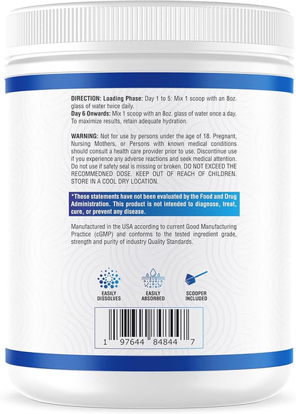 NutraScience Creatine Monohydrate Powder with BioPerine, Supports Lean Muscle Growth and Recovery, 60 Servings, 5000mg Per Serving, Unflavored, GMP sertified, Vegan Friendly, Non GMO