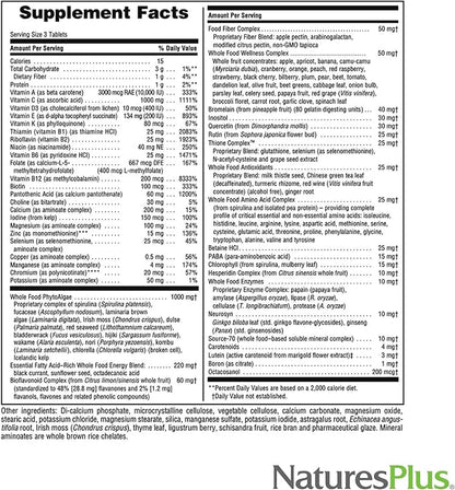 Natures Plus Ultra Source of Life No-Iron Multivitamin - 90 Tablets - Supports Immune Health, Energy & Overall Well-Being - with Lutein & Vitamin D3 - Vegetarian & Gluten Free - 30 Servings