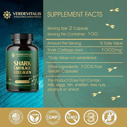 Fish Collagen Capsules – Type I & III Collagen Peptides – Supports Skin, Hair, Nail & Joint Health – Hydrolyzed, Non-GMO – 2 Pack – 200 Capsules Total