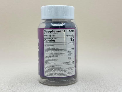Resveratrol Gummies 1500mg, 120 Count, 2 Pack