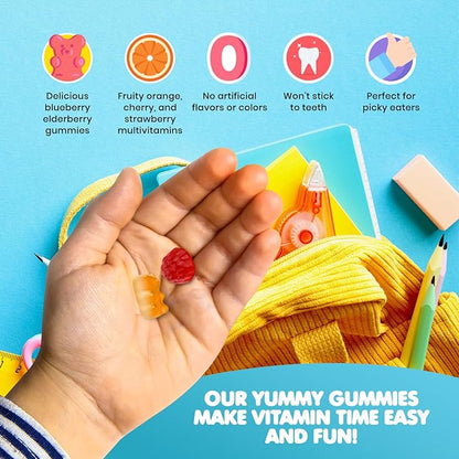 DR. MORITZ Elderberry Gummies for Kids and Toddlers (Multivitamin and Elderberry Bundle)