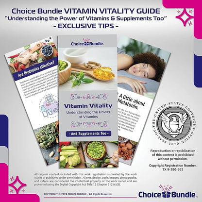 Spring Valley Vitamin C with Rose HIPS Tablets Dietary Supplement 1,000 mg 250 ct 4 pk (1000 Total) + Vitamin Guide & Pill Container (6 Items)!