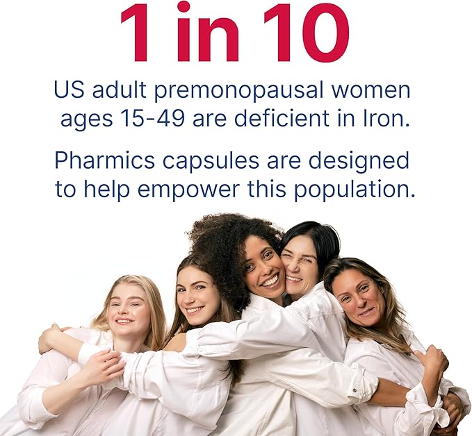 Iron Supplement Capsules 18mg (IPS) - 100-Day Supply of Gentle Iron Supplement for Women & Men - Non-Constipating Iron Supplement for Anemia