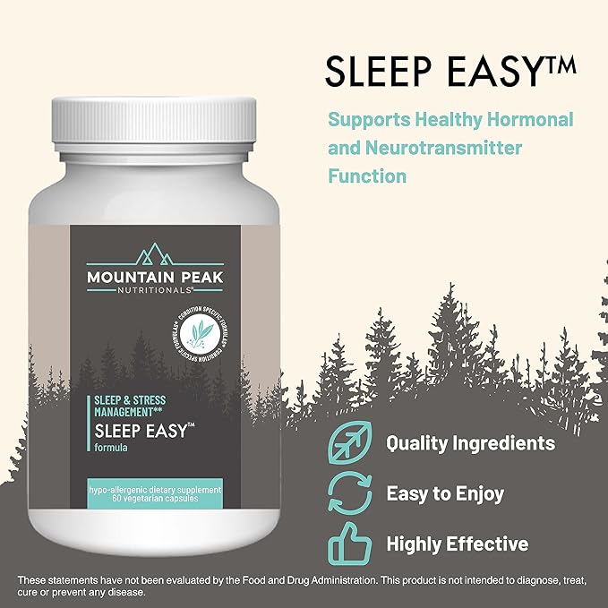 Mountain Peak Nutritionals Sleep & Mood Support Combo Pack – 5-HTP, Amino Acids, Melatonin, Magnesium & Serotonin Boosting Ingredients – Hypoallergenic Supplements for Relaxation & Well-Being