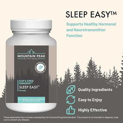 Mountain Peak Nutritionals Sleep & Mood Support Combo Pack – 5-HTP, Amino Acids, Melatonin, Magnesium & Serotonin Boosting Ingredients – Hypoallergenic Supplements for Relaxation & Well-Being
