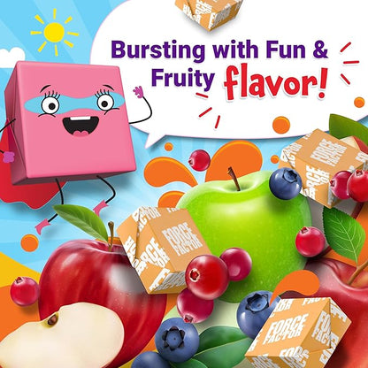 FORCE FACTOR Kids Immune Health Super Chews, Kids Immune Support Supplement with Vitamin D for Kids, Elderberry, Vitamin C, & Zinc, 2-Month Supply, Non-GMO, Apple Berry Flavor, 60 Soft Chews