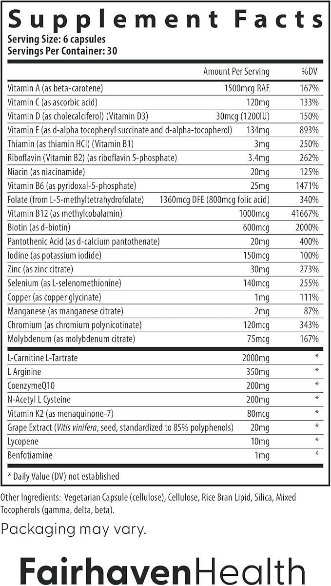 Fairhaven Health FH Pro for Men | Clinically Studied Premium Prenatal Fertility Supplements for Men | Male Fertility Supplements | Count and Motility Support Pre-Conception for Him | 180 Capsules
