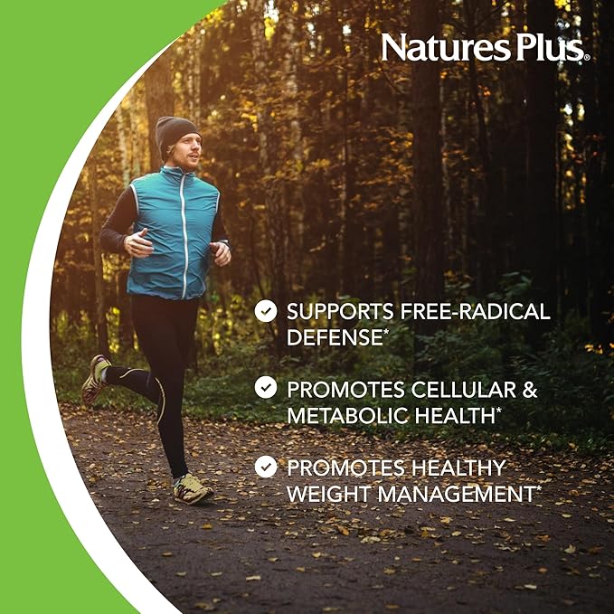 Natures Plus Herbal Actives Chinese Green Tea, Extended Release - 750 mg - Overall Well-Being - 30 Vegetarian Tablets (30 Servings)