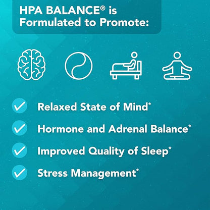 HPA Balance Adrenal Supplement by Dr. Bill Rawls - Adrenal, Mood & Hormone Support for Women & Men w/Sensoril® Ashwagandha, Relora & L-Theanine