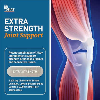 Dr. Tobias Omega 3 Fish Oil & Joint Support Supplements, Supports Heart, Brain, Immune, Joint Health, Function & Flexibility for Men & Women